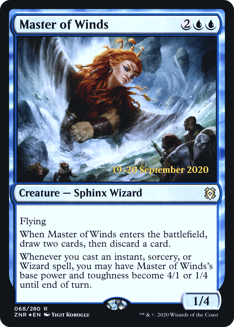 Master of Winds (PRE-68S) - Zendikar Rising Promos Foil