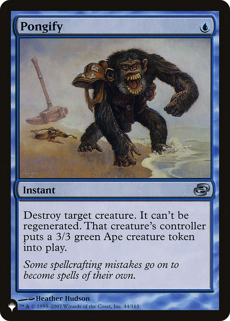 Pongify (LIST-PLC-44) - The List