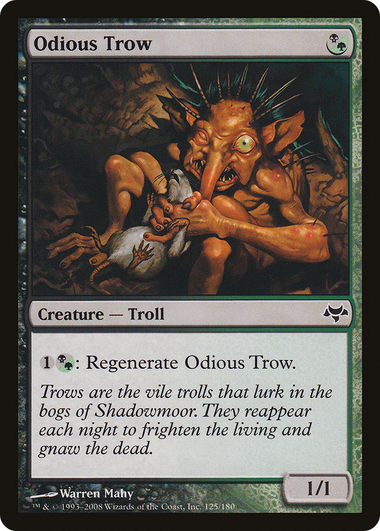 Odious Trow (EVE-125) - Feuille d'Évènement 