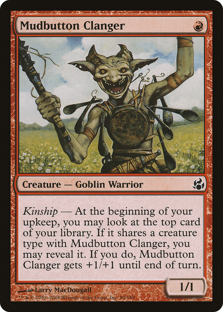 Mudbutton Clanger (MOR-095) - Feuille de Morningtide 