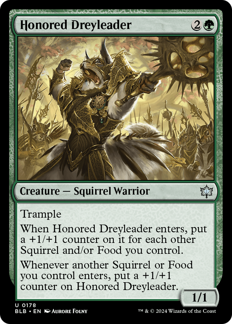 Dreyleader honoré (BLB-178) - Bloomburrow Foil 