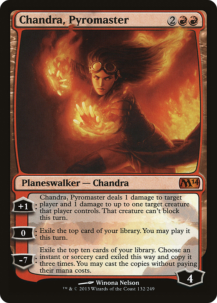 Chandra, Pyromaster (M14-132) - Magic 2014 Foil 