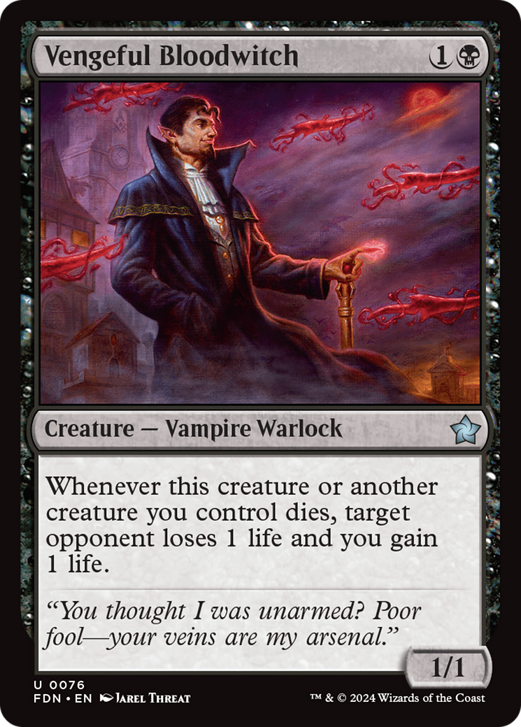 Vengeful Bloodwitch (FDN-076) - Foundations Foil