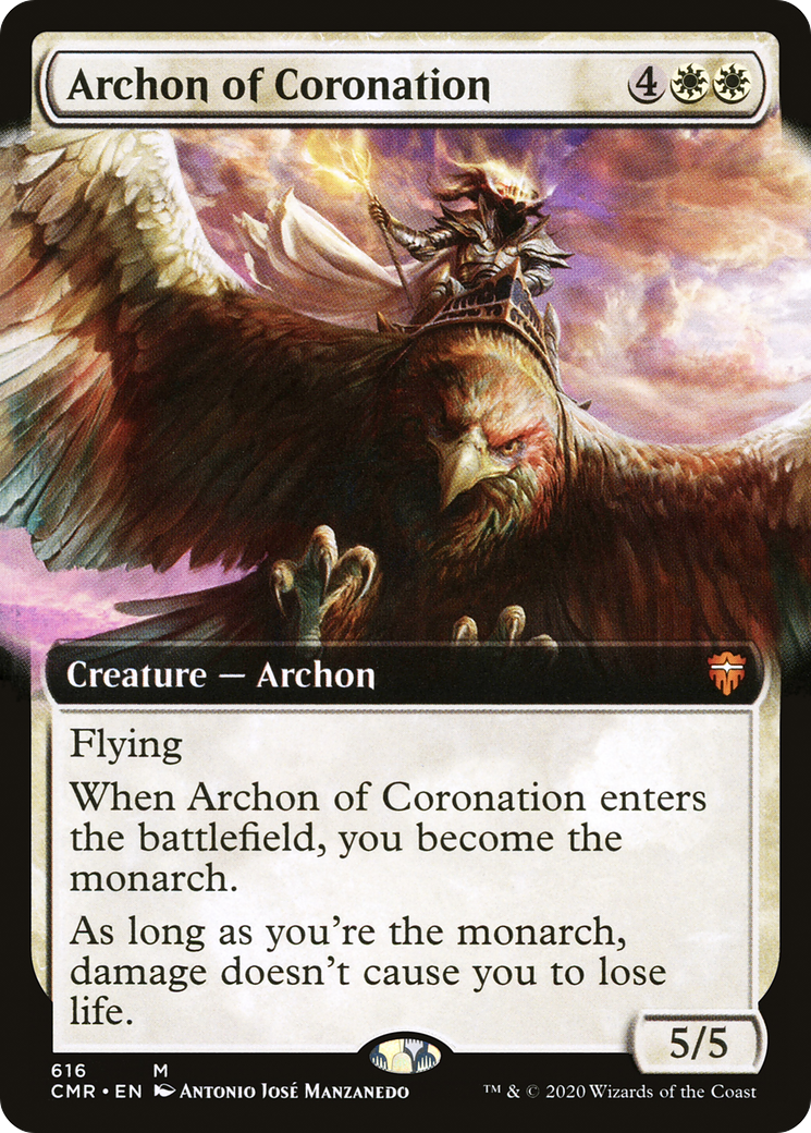 Archonte du Couronnement (CMR-616) - Commander Legends : (Extended Art) Foil