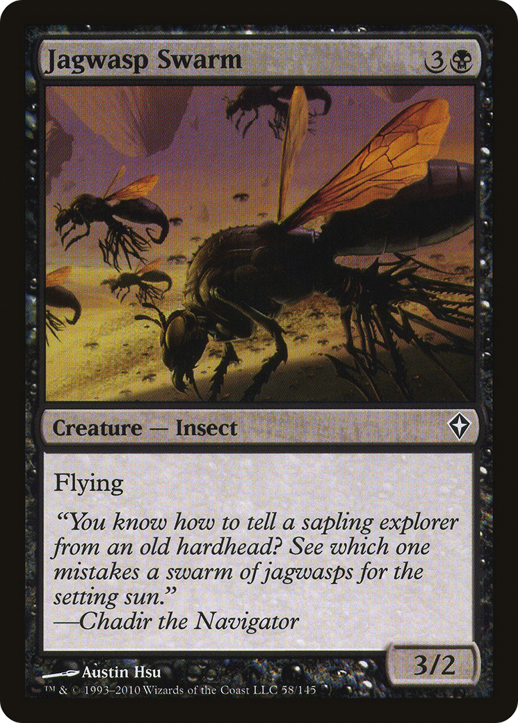 Essaim de Jagwasp (WWK-058) - Worldwake Foil 