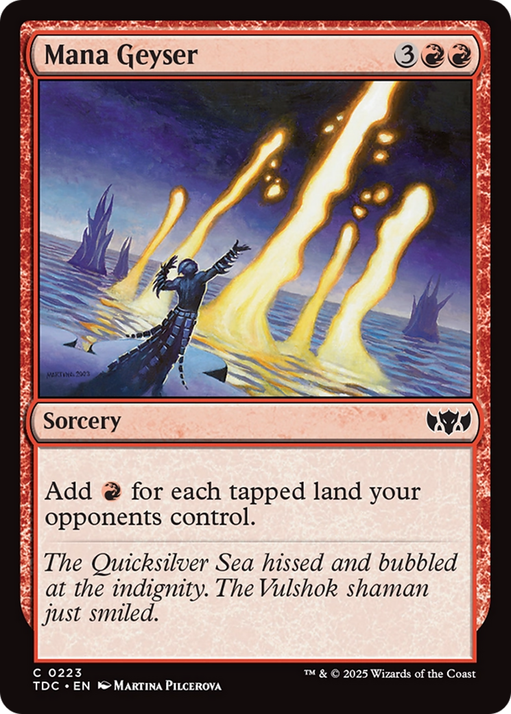 Geyser de mana (TDC-223) - Commandant : Tarkir : Tempête de dragons 