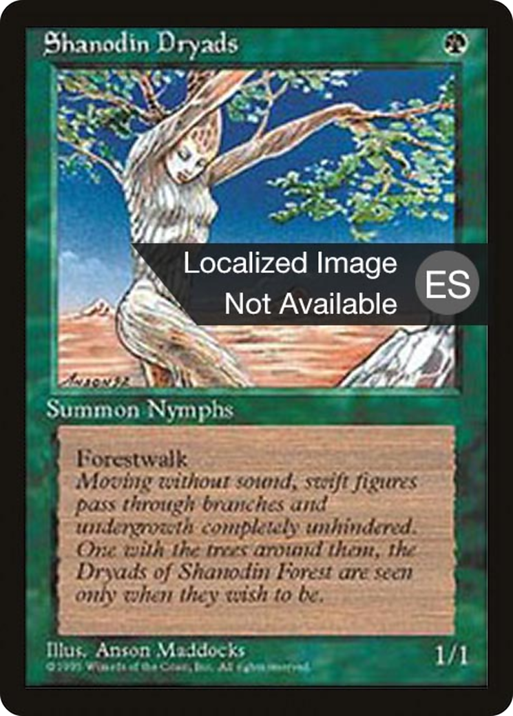 Shanodin Dryads (4BB-) - Fourth Edition Foreign Black Border