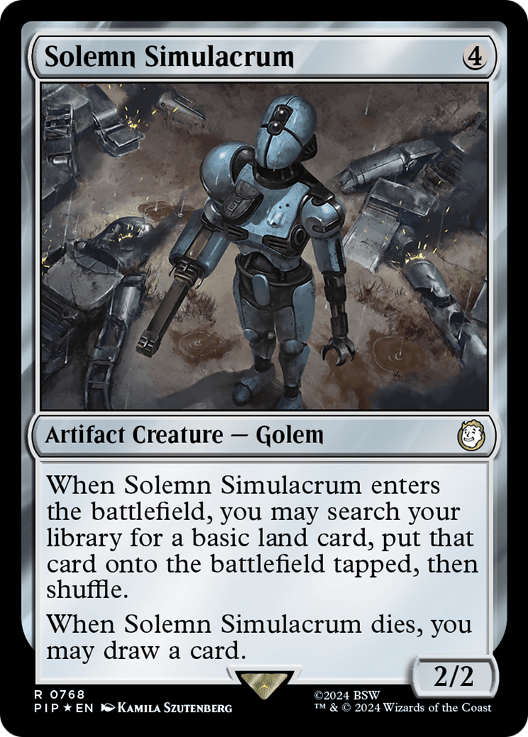 Solemn Simulacrum (Surge Foil) (PIP-768) - Fallout Foil