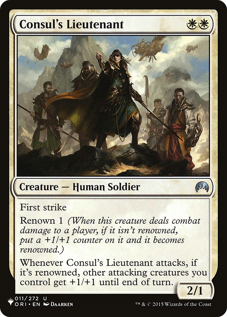 Consul's Lieutenant (LIST-011/272) - The List