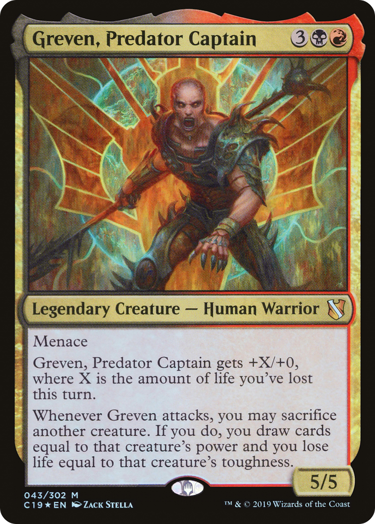 Greven, Capitaine Predator (C19-043) - Commandant 2019 Foil 