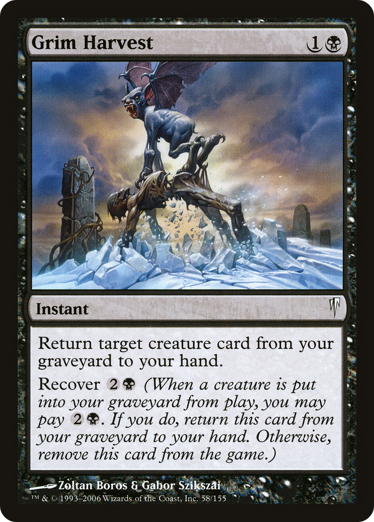 Grim Harvest (CSP-058) - Feuille d'aluminium Coldsnap 