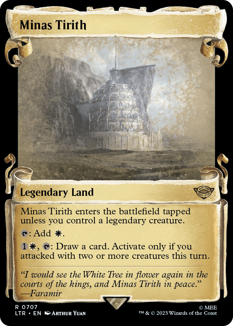 Minas Tirith (LTR-707) - Le Seigneur des Anneaux : Contes de la Terre du Milieu : (Vitrine) Feuille 