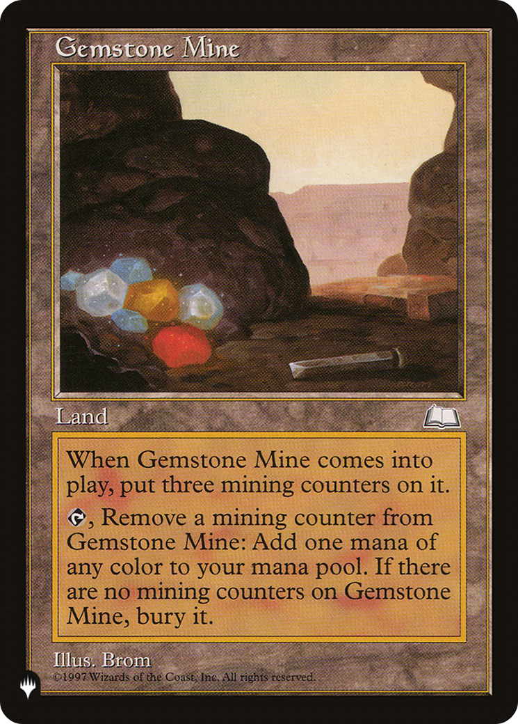 Gemstone Mine (LIST-) - The List