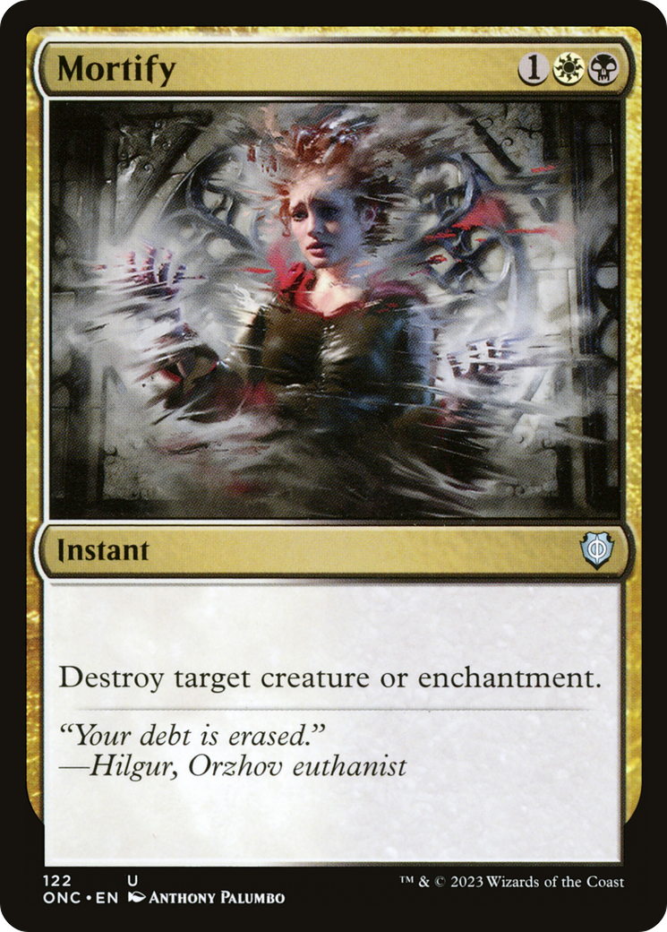 Mortify (ONC-122) - Phyrexia : Tous ne seront plus qu'un, commandant 