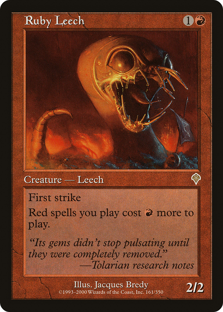 Ruby Leech (INV-161) - Invasion Foil 
