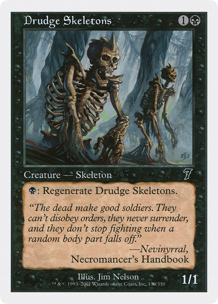 Drudge Skeletons (7ED-130) - Septième édition