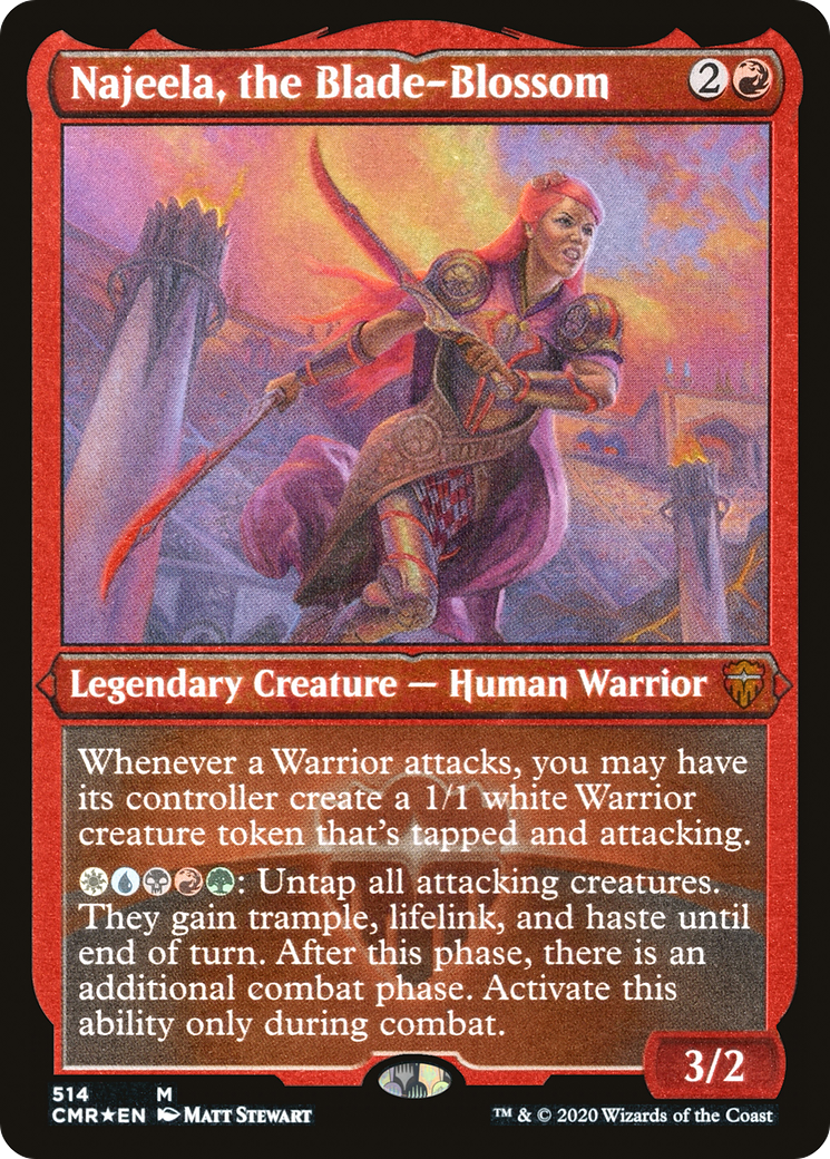 Najeela, la Lame-Fleur (CMR-514) - Commander Legends Etched Foil