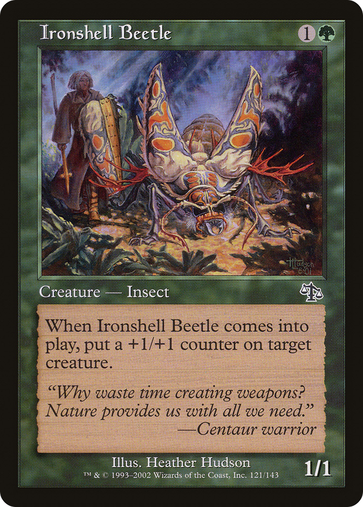 Scarabée Ironshell (JUD-121) - Feuille de jugement 