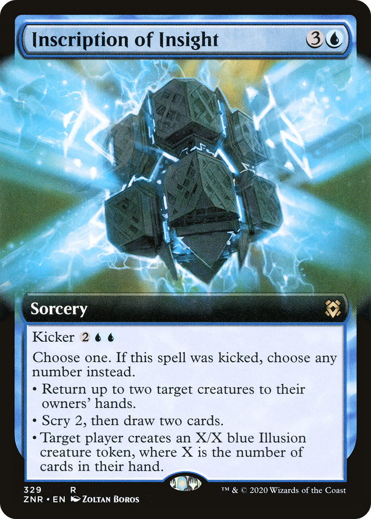 Inscription of Insight (Extended Art) (ZNR-329) - Zendikar Rising: (Extended Art)