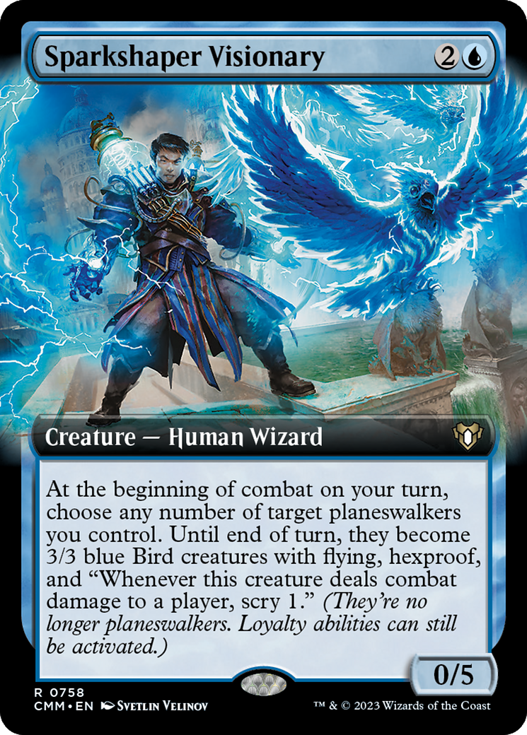 Sparkshaper Visionary (CMM-758) - Commander Masters : (Extended Art) 