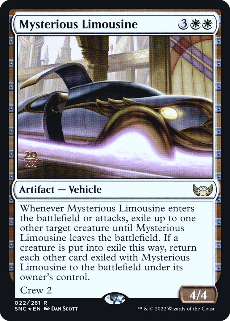 Mysterious Limousine (PRE-22S) - Streets of New Capenna Promos Foil