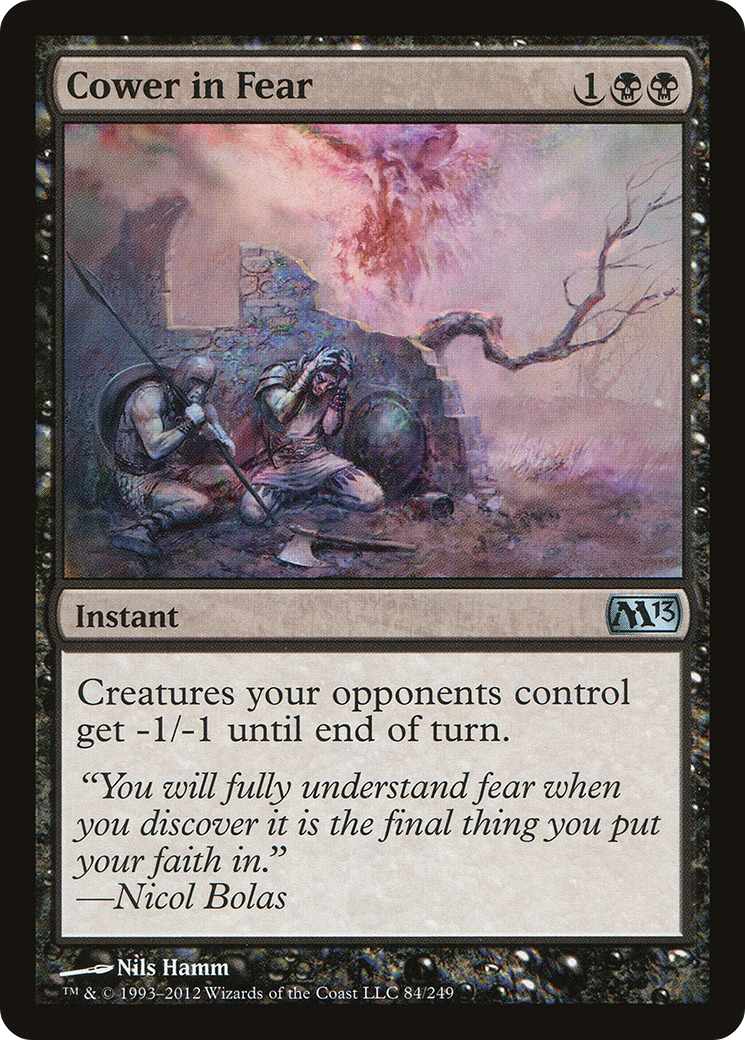 Se recroqueviller de peur (M13-084) - Magic 2013 