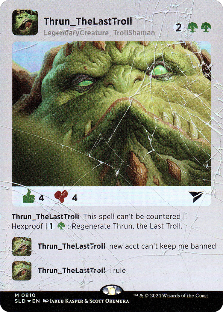Thrun, le dernier troll (SLD-810) - Feuille de butin Secret Lair 