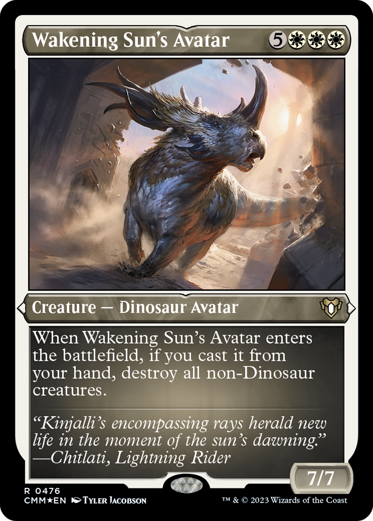 Avatar de Wakening Sun (CMM-476) - Commander Masters Etched Foil 