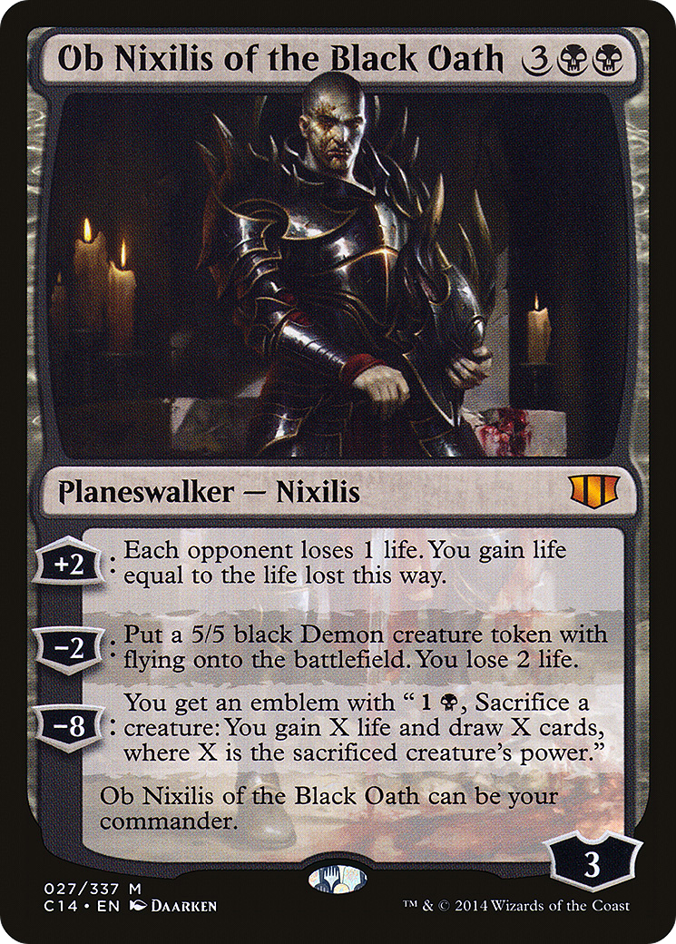 Ob Nixilis of the Black Oath (C14-027) - Commander 2014