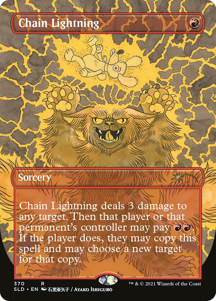 Chain Lightning (SLD-370) - Secret Lair Drop (Borderless) Foil