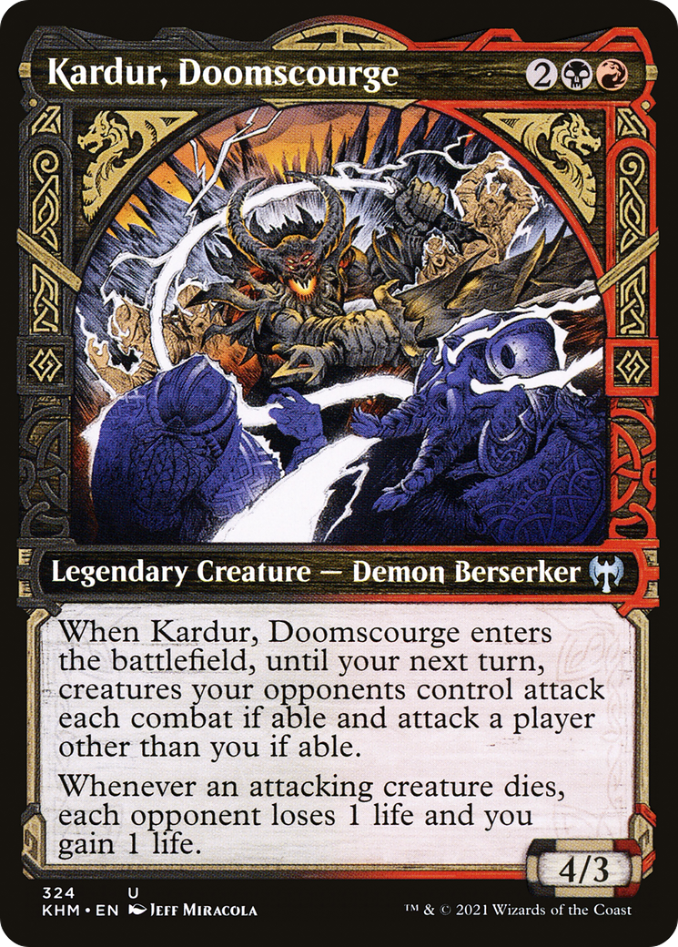 Kardur, Doomscourge (KHM-324) - Kaldheim : (Vitrine) Foil 