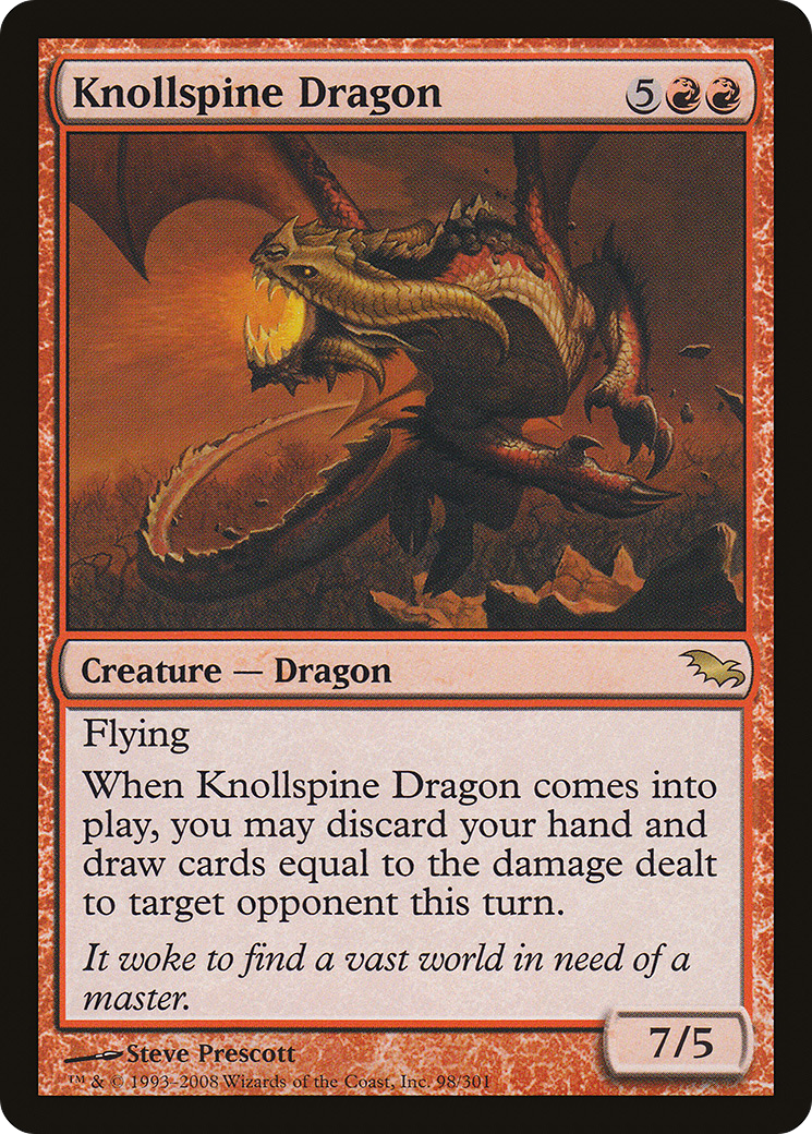 Dragon de Knollspine (SHM-098) - Feuille Shadowmoor