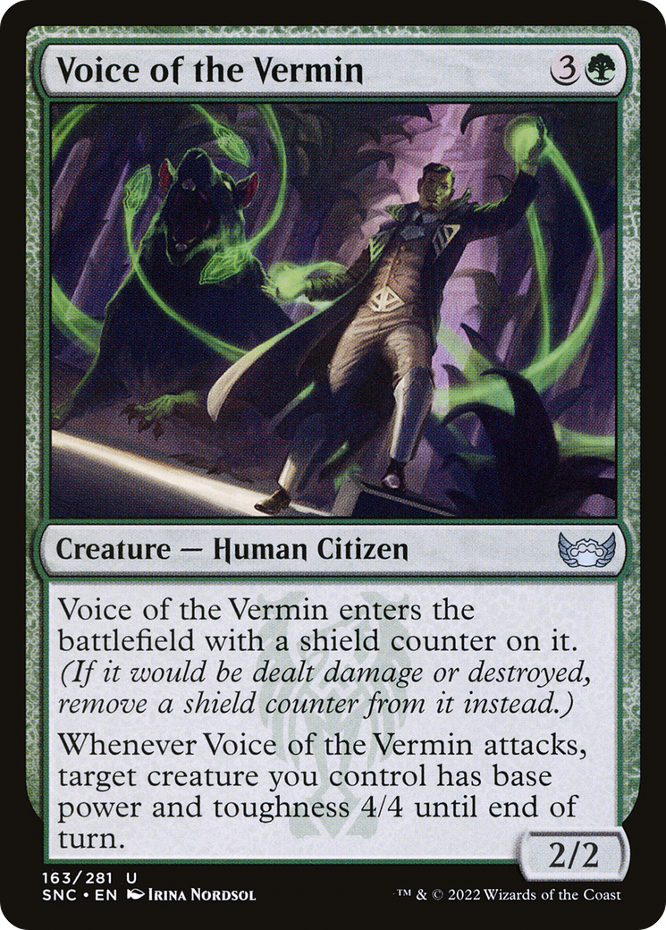 Voice of the Vermin (SNC-163) - Streets of New Capenna Foil