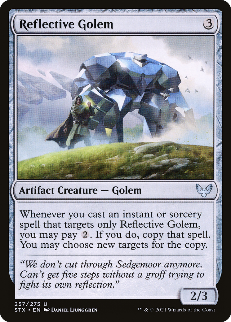 Golem réfléchissant (STX-257) - Strixhaven : École des mages (Foil) 