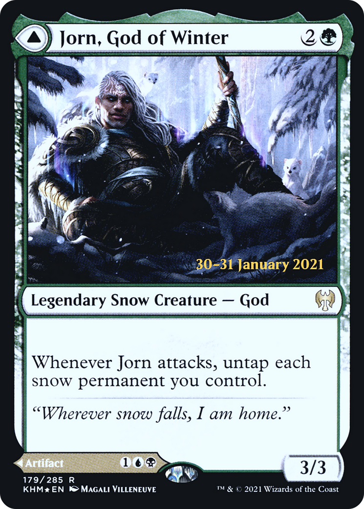 Jorn, God of Winter (PRE-179S) - Kaldheim Promos: (snow) Foil
