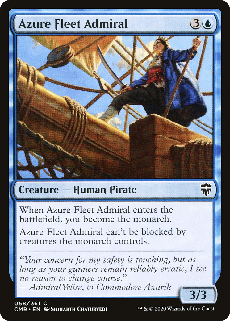Amiral de la flotte Azure (CMR-058) - Commander Legends Foil 