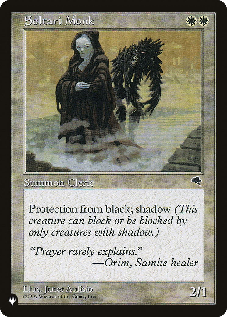 Soltari Monk (LIST-TMP-45) - The List