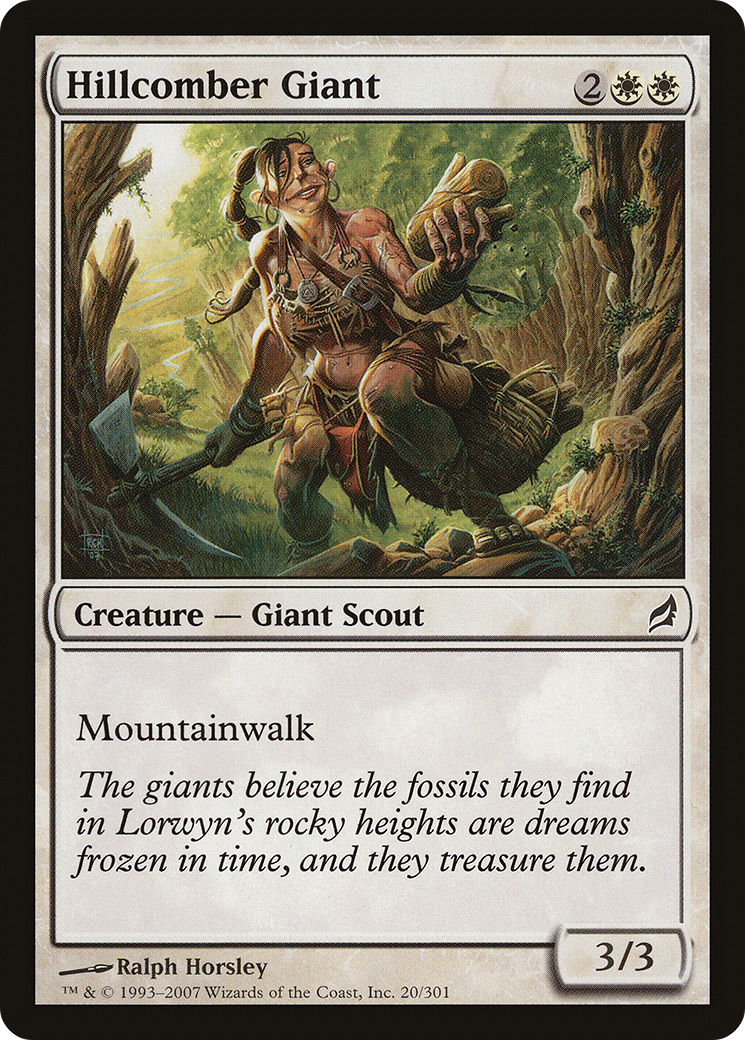 Hillcomber Giant (LRW-020) - Lorwyn Foil 