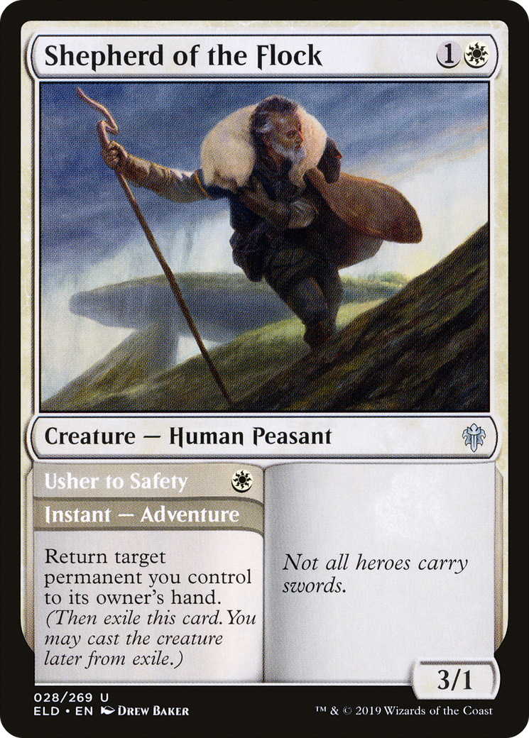 Berger du troupeau // Insigne de sécurité (ELD-028) - Trône d'Eldraine Foil