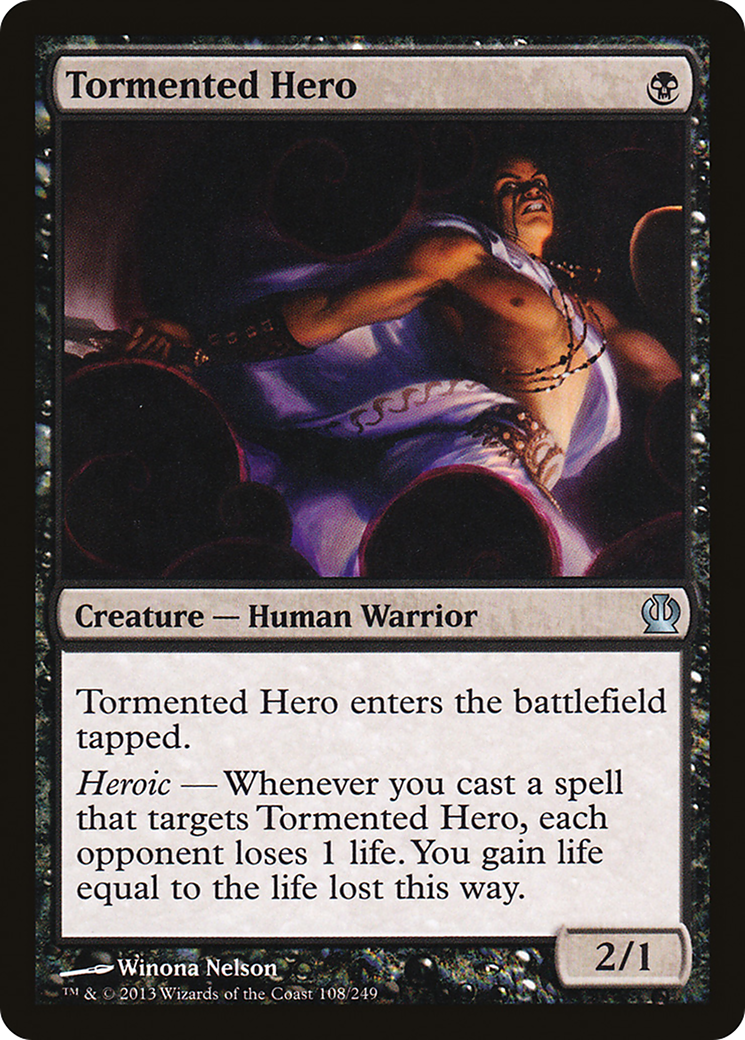 Héros tourmenté (THS-108) - Theros Foil
