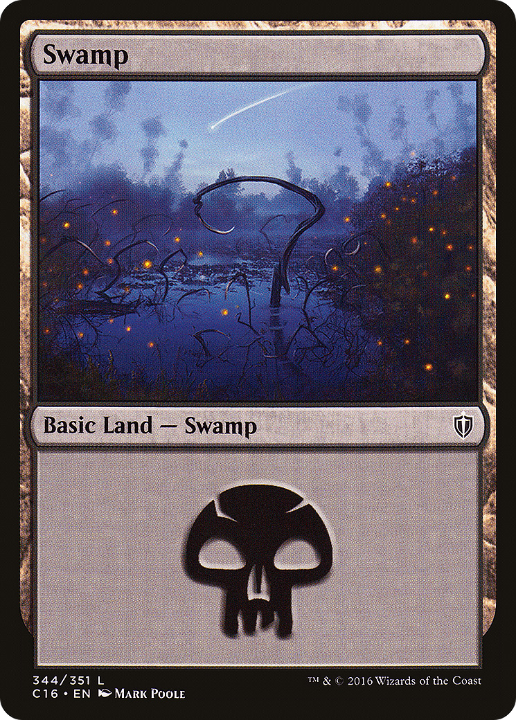 Swamp (344) (C16-344) - Commander 2016