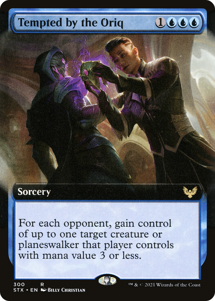 Tempted by the Oriq (Extended Art) (STX-300) - Strixhaven: School of Mages: (Extended Art) Foil