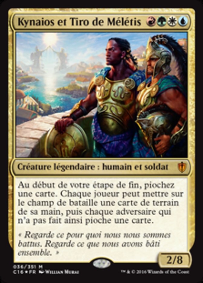 Kynaios and Tiro of Meletis (C16-036) - Commander 2016 Foil - French - NM