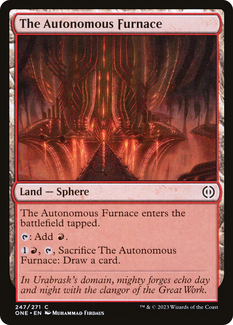 The Autonomous Furnace (ONE-247) - Phyrexia: All Will Be One Foil