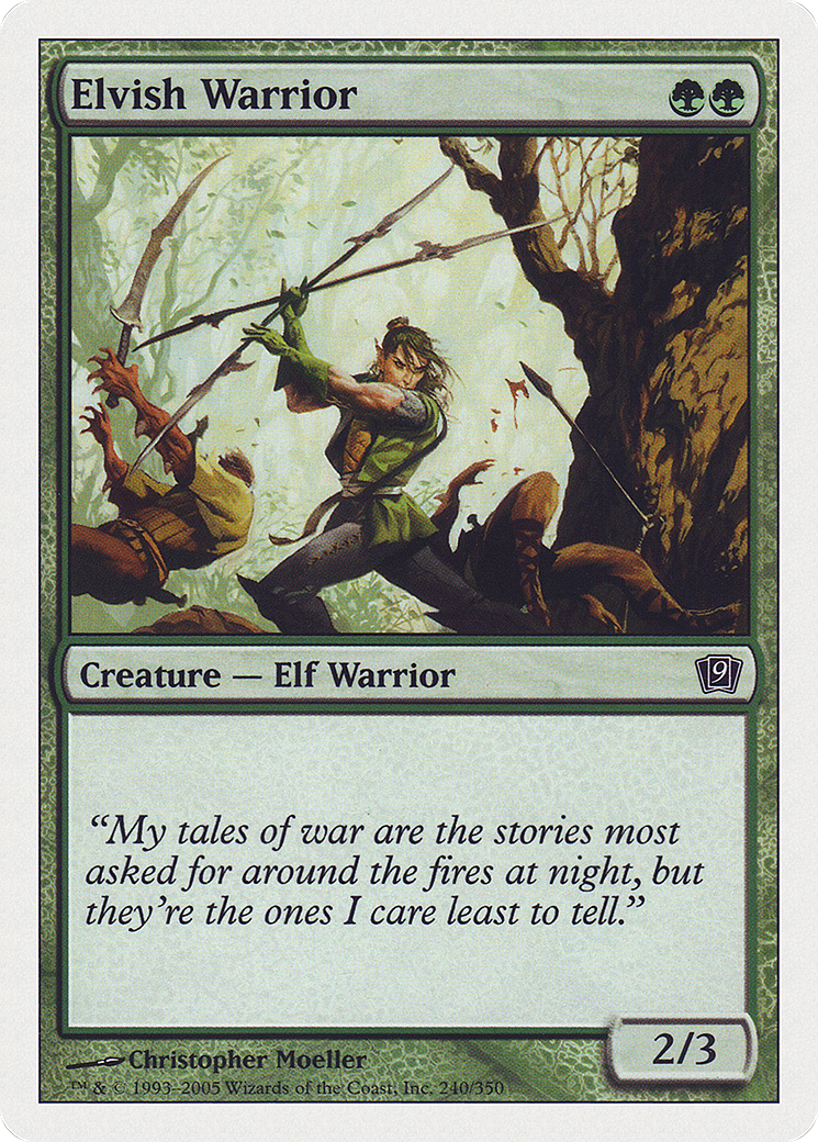 Elvish Warrior (9ED-240) - Ninth Edition