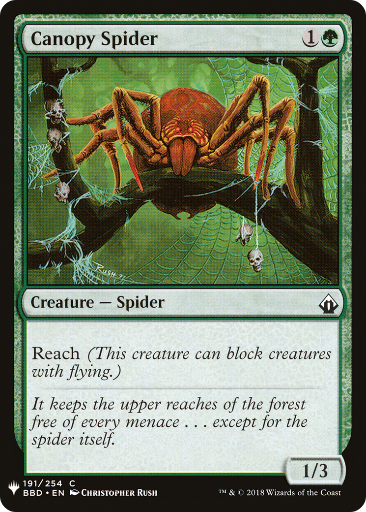 Canopy Spider (LIST-BBD-191) - The List