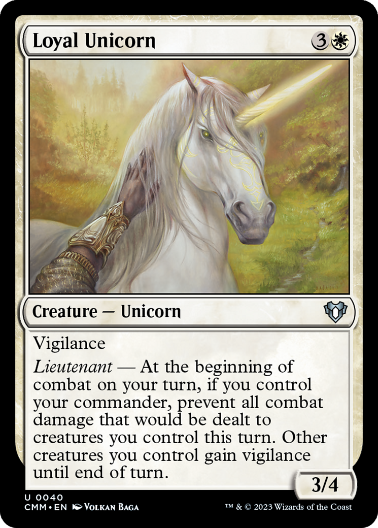 Licorne loyale (CMM-040) - Commandant Masters 