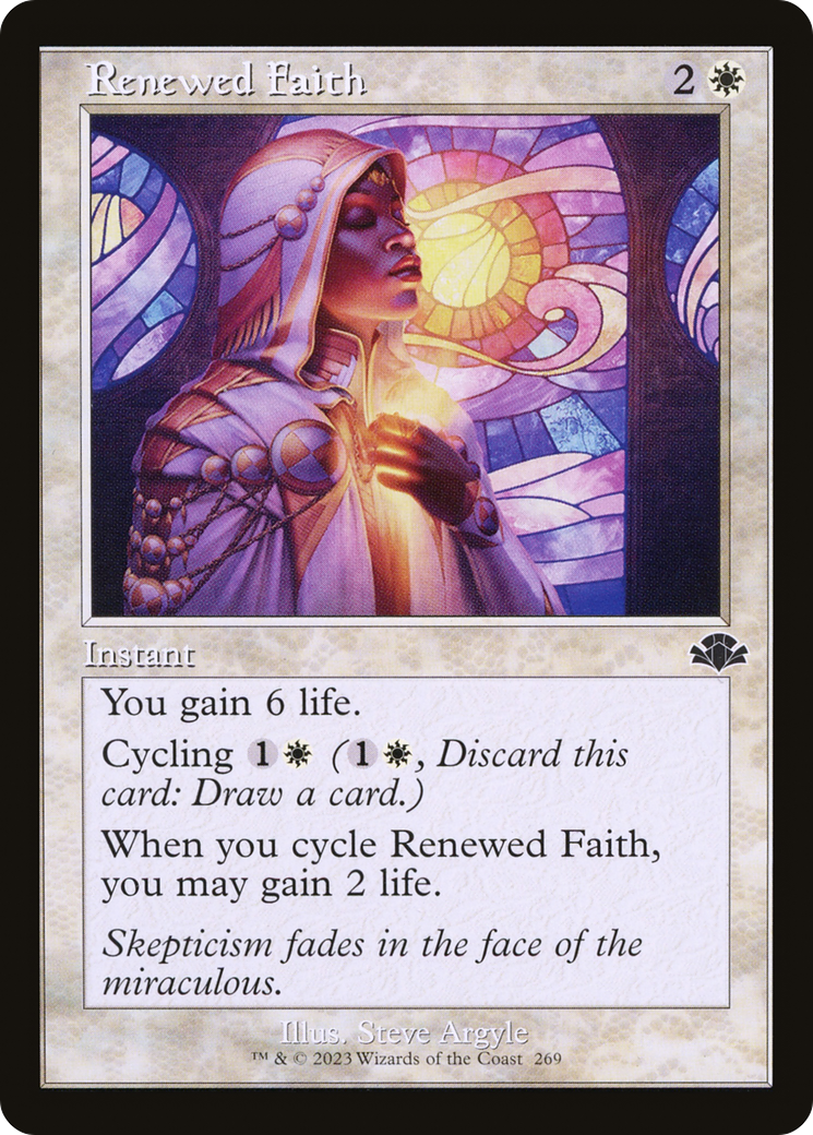 Renewed Faith (Retro Frame) (DMR-269) - Dominaria Remastered