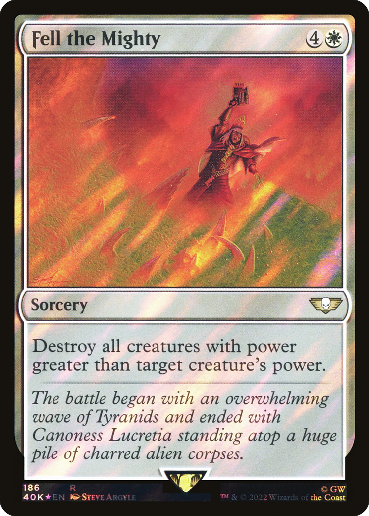 Fell the Mighty (40K-186★) - Commander Foil de Warhammer 40,000 