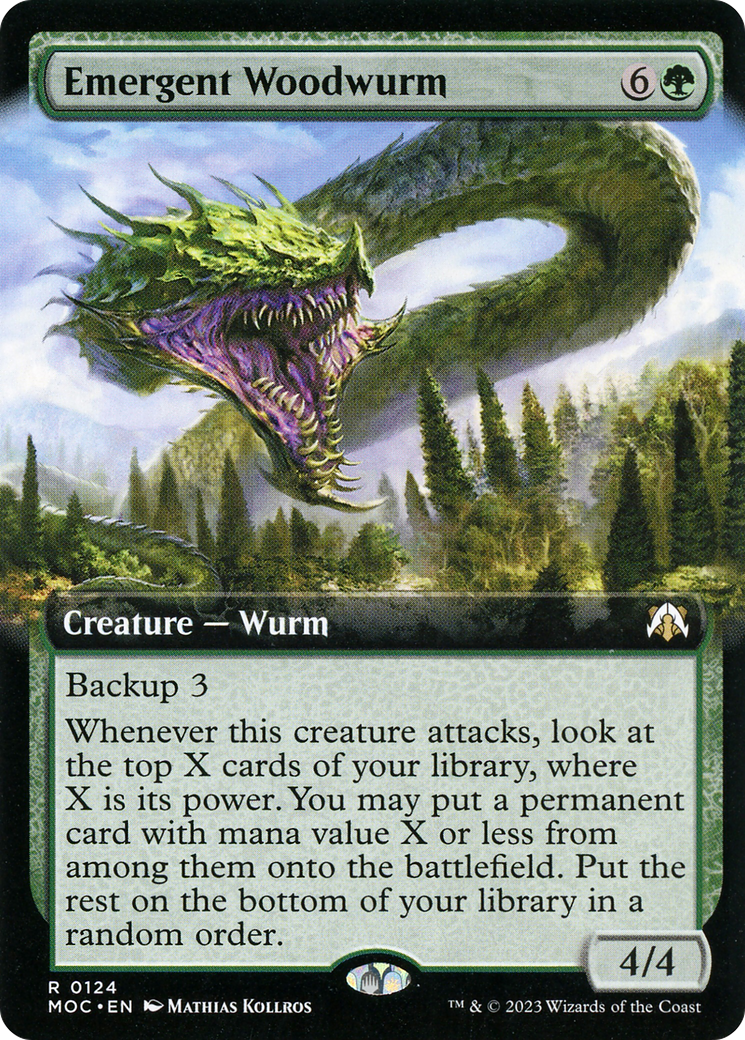 Emergent Woodwurm (Extended Art) (MOC-124) - March of the Machine Commander: (Extended Art)